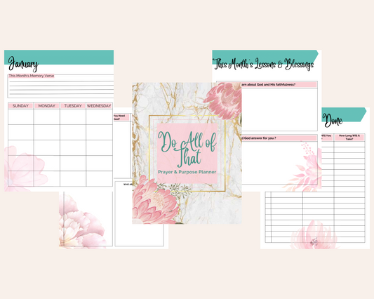 Do all of That Prayer & Purpose Planner