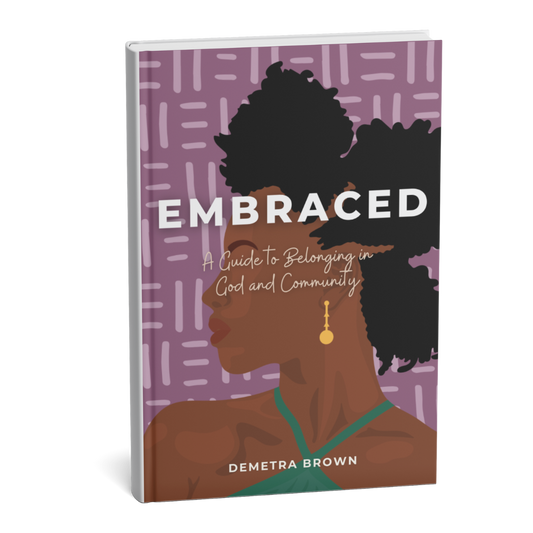Embraced devotional guide for women – Christian reflection journal by Bible Beauty Co.