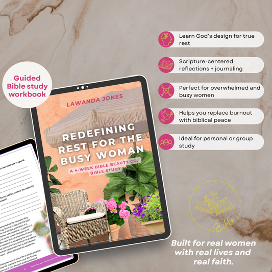 Redefining Rest for Busy Women Bible study about biblical rest, peace, and slowing down with God