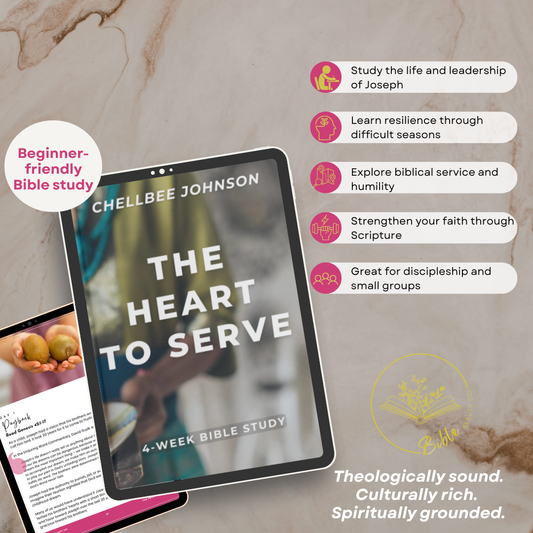 The Heart to Serve Bible study about biblical leadership, humility, service, and the life of Joseph